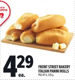 Metro FRONT STREET BAKERY ITALIAN PANINI ROLLS offer