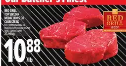 Metro RED GRILL TOP SIRLOIN MEDALLIONS OR CLUB STEAK offer