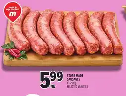 Metro STORE MADE SAUSAGES offer