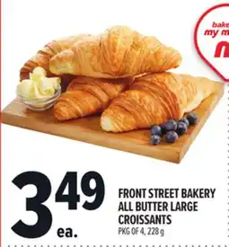 Metro FRONT STREET BAKERY ALL BUTTER LARGE CROISSANTS offer