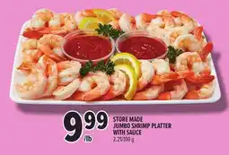 Metro STORE MADE JUMBO SHRIMP PLATTER WITH SAUCE offer