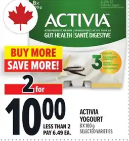 Metro ACTIVIA YOGOURT offer