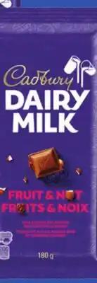 Metro CADBURY CHOCOLATE BARS offer