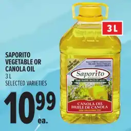 Metro SAPORITO VEGETABLE OR CANOLA OIL offer