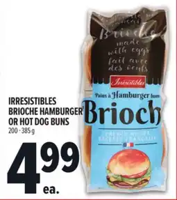 Metro IRRESISTIBLES BRIOCHE HAMBURGER OR HOT DOG BUNS offer