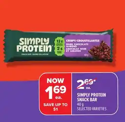 Metro SIMPLY PROTEIN SNACK BAR offer