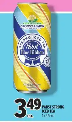 Metro PABST STRONG ICED TEA offer