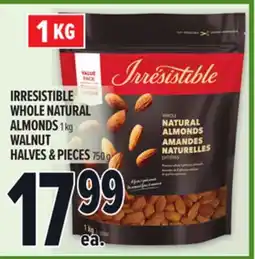 Metro IRRESISTIBLE WHOLE NATURAL ALMONDS, WALNUT HALVES & PIECES offer