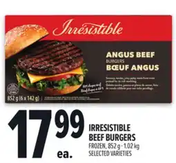 Metro IRRESISTIBLE BEEF BURGERS offer