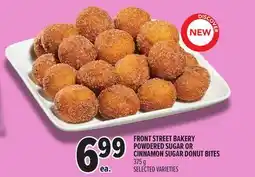 Metro FRONT STREET BAKERY POWDERED SUGAR OR CINNAMON SUGAR DONUT BITES offer