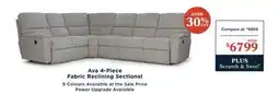 La Z Boy Ava 4-Piece Fabric Reclining Sectional offer