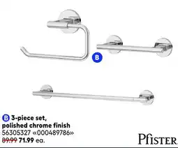 RONA PFISTER bathroom faucets and accessories, 3-piece set, polished chrome finish offer