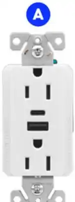 RONA EATON receptacles with USB ports, 15-A offer