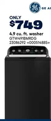 RONA GE Appliances 4.9 cu. ft. washer offer