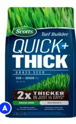 RONA 1.2-kg. SCOTTS grass seeds and fertilizers offer