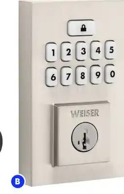 RONA Weiser Smartcode electronic locks, Satin nickel offer