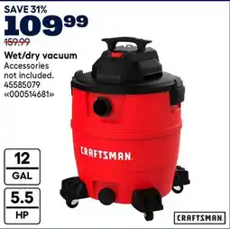 RONA CRAFTSMAN Wet/dry vacuum offer