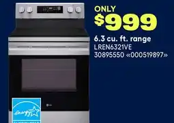 RONA LG 6.3 cu. ft. range offer