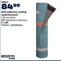 RONA Resisto Self-adhesive roofing underlayment 3' x 65' offer
