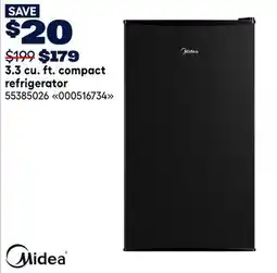 RONA MIDEA 3.3 cu. ft. compact refrigerator offer