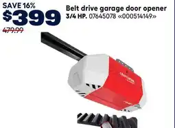 RONA CRAFTSMAN Belt drive garage door opener 3/4 HP offer