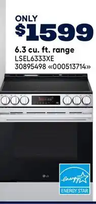 RONA 6.3 cu. ft. range offer