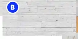 RONA MUR DESIGN Wood look, white 4'x 8' wall panels offer