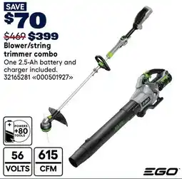 RONA EGO Blower/string trimmer combo offer