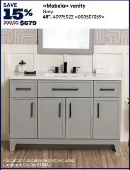 RONA Landon & Co. 48. Mabela vanity offer