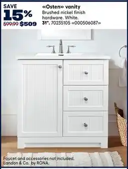 RONA vanity offer