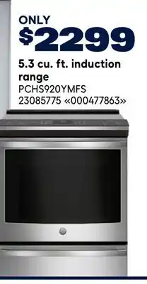 RONA 5.3 cu. ft. induction range offer