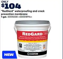 RONA RedGard waterproofing and crack prevention membrane, 1-gal offer