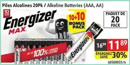 Sushi Shop Energizer Alkaline Batteries (AAA, AA) offer