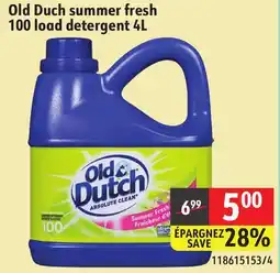 Sushi Shop Old Dutch summer fresh 100 load detergent offer