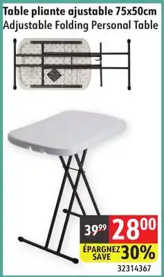 Sushi Shop Adjustable Folding Personal Table offer