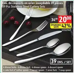 Sushi Shop 39 Pcs Stainless Steel Cutlery Sets offer
