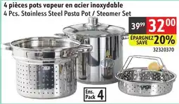 Sushi Shop 4 Pcs. Stainless Steel Pasta Pot / Steamer Set offer