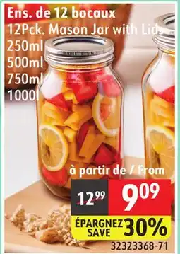 Sushi Shop 12Pck. Mason Jar with Lids offer