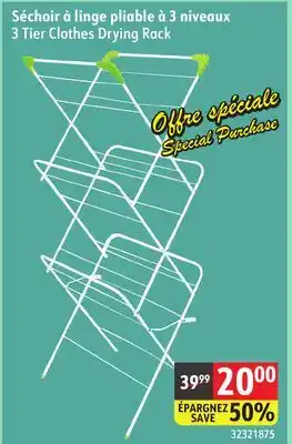 Sushi Shop 3 Tier Clothes Drying Rack offer