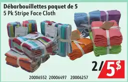 Sushi Shop 5 Pk Stripe Face Cloth offer