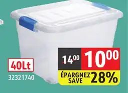 Sushi Shop 40Lt Storage Bin with lid and latching buckles offer