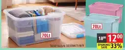 Sushi Shop SELECTION OF STORAGE BIN WITH LID AND LATCHING BUCKLES offer