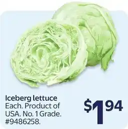 Walmart Iceberg lettuce offer