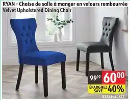 Sushi Shop RYAN Velvet Upholstered Dining Chair offer