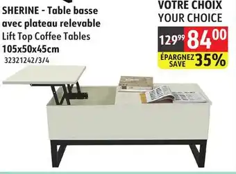 Sushi Shop Lift Top Coffee Tables offer