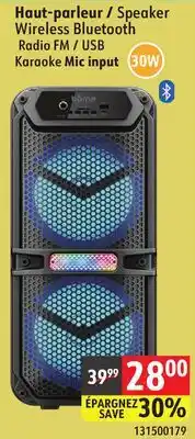 Sushi Shop Borne Speaker Wireless Bluetooth Radio FM / USB Karaoke Mic input offer