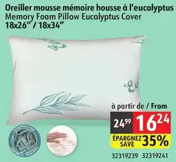 Sushi Shop Memory Foam Pillow Eucalyptus Cover offer