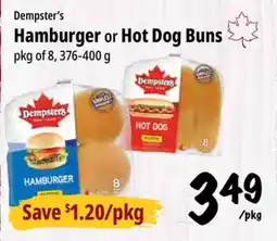 Farm Boy Dempster's Hamburger or Hot Dog Buns offer