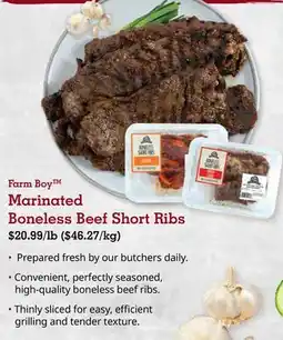 Farm Boy Farm Boy Marinated Boneless Beef Short Ribs offer