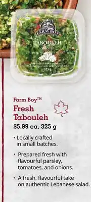 Farm Boy Farm Boy Fresh Tabouleh offer